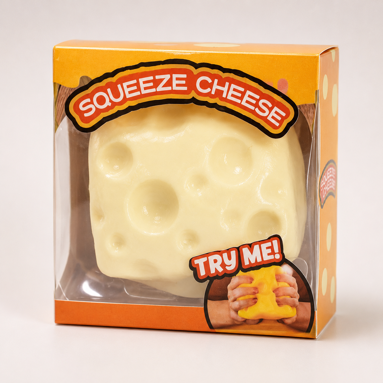 Squeeze Cheese Block Squishy Toy