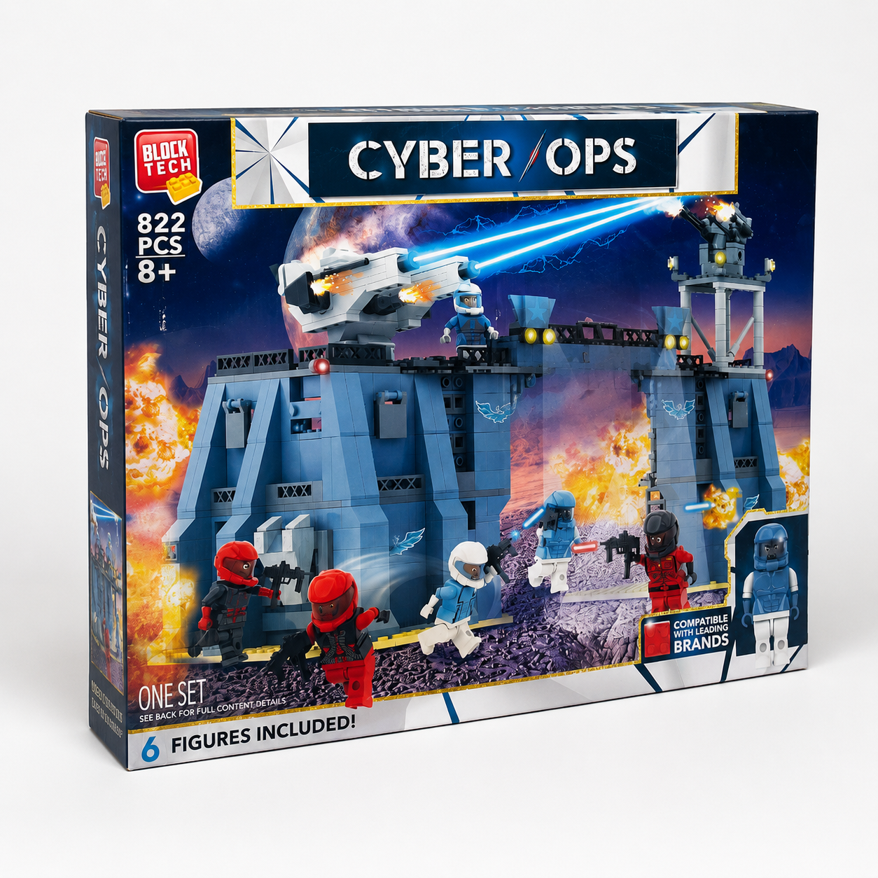 Cyber Ops Military Base Building Blocks Set