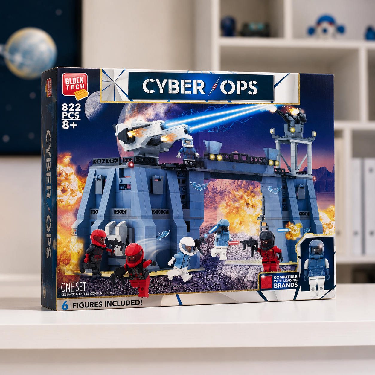 Cyber Ops Military Base Building Blocks Set