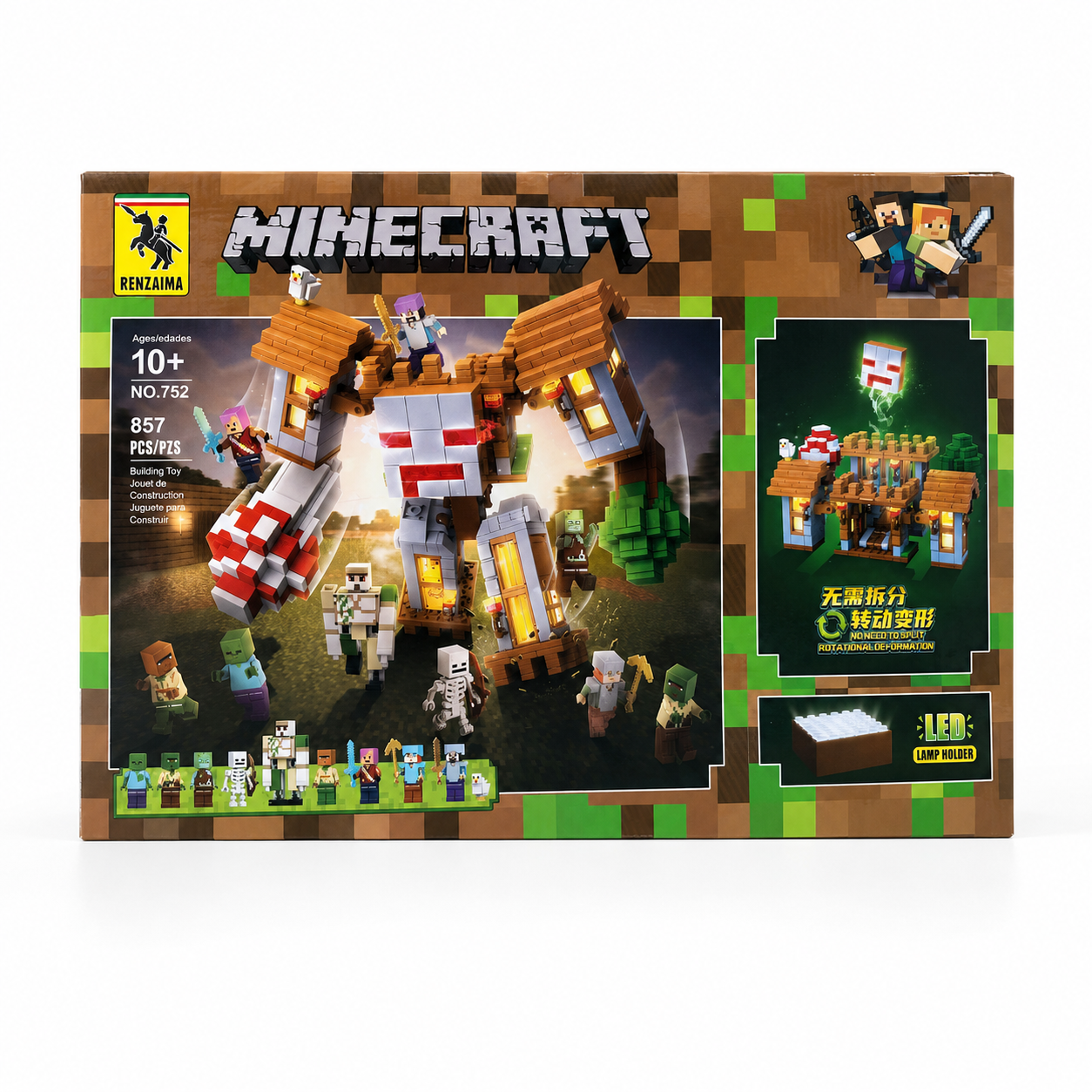 Pixel Castle Shape Building Blocks Set