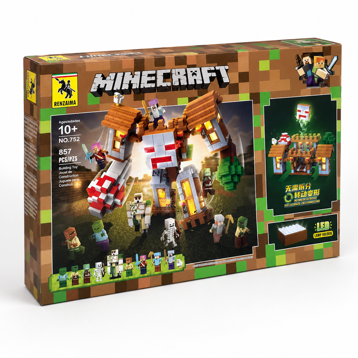Pixel Castle Shape Building Blocks Set