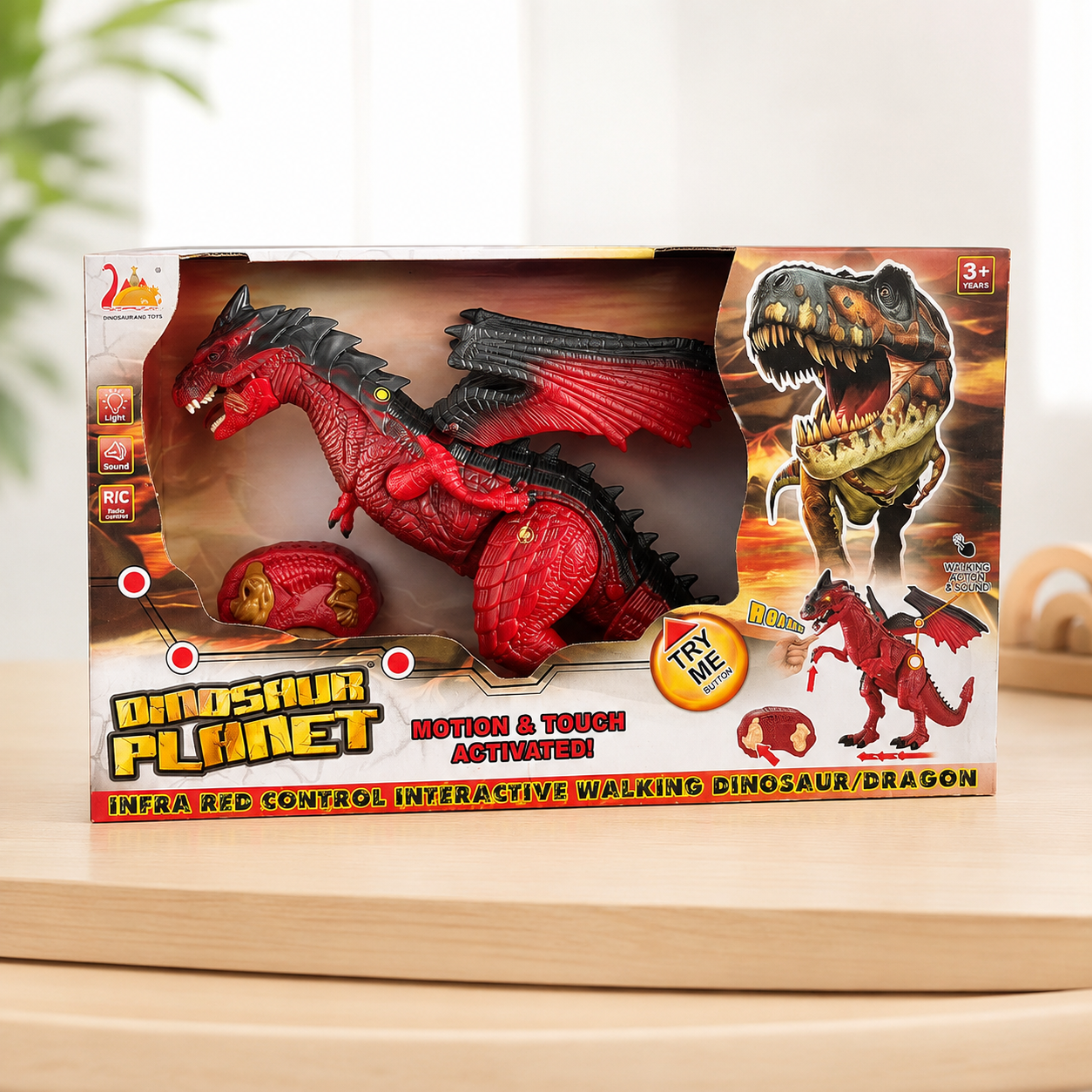 Remote Control Velociraptor Dinosaur Toy