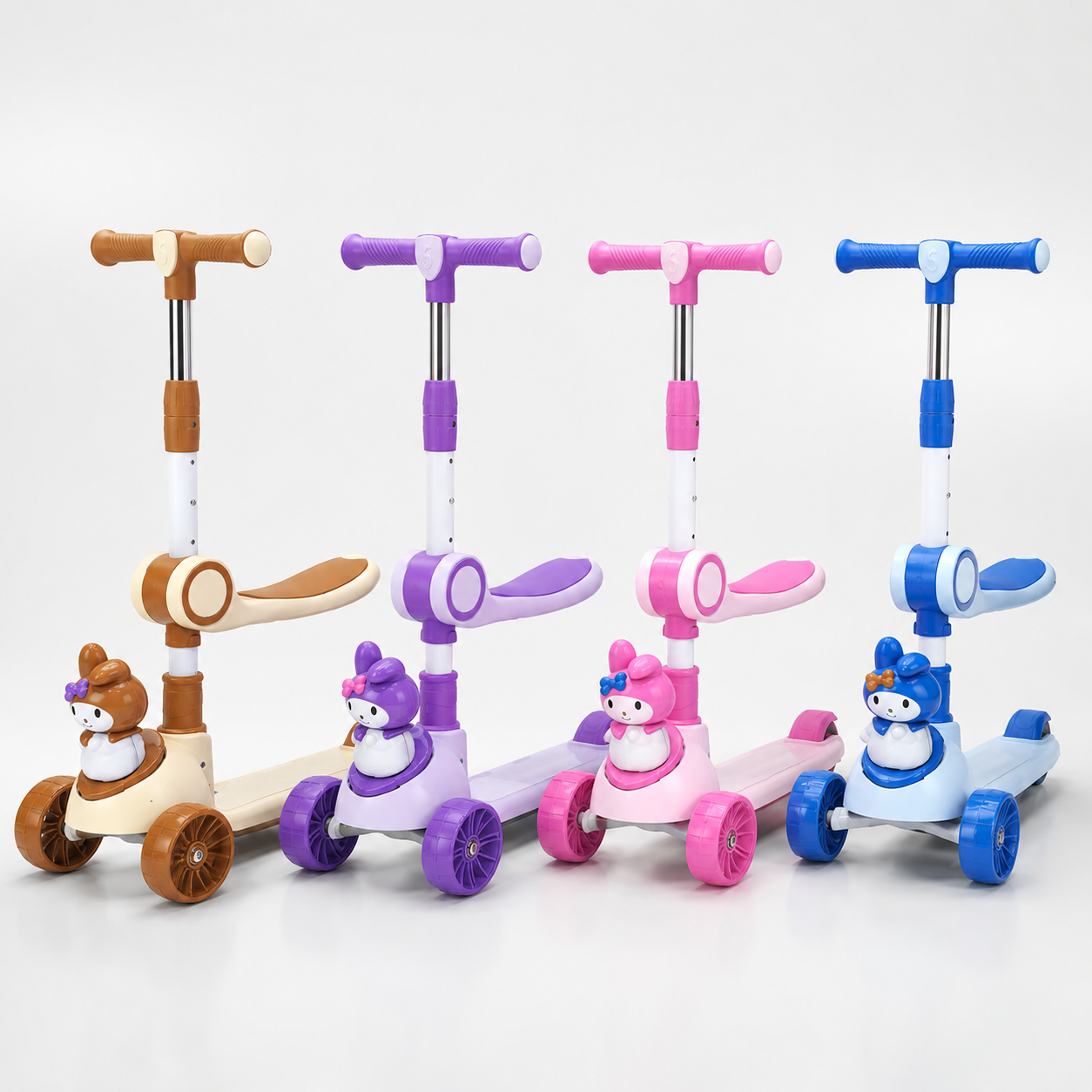 6023 - Kids 3 Wheel Scooter with Light and Music
