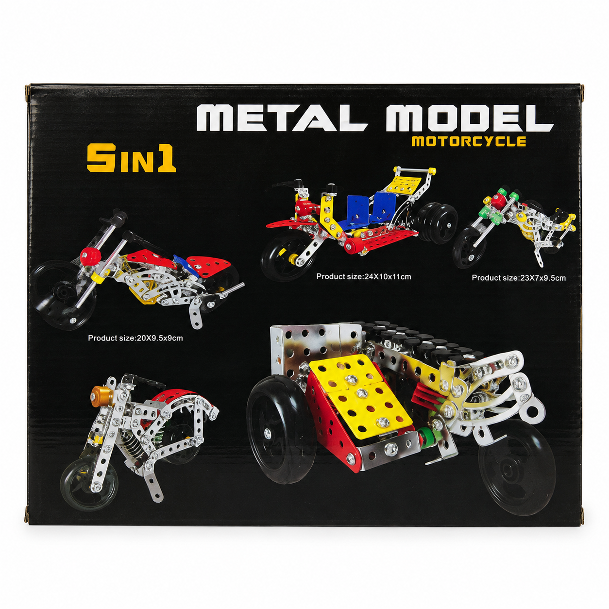 5 in 1 Metal Model Motorcycle Building Set – DIY Assembly Bike Toy for Kids
