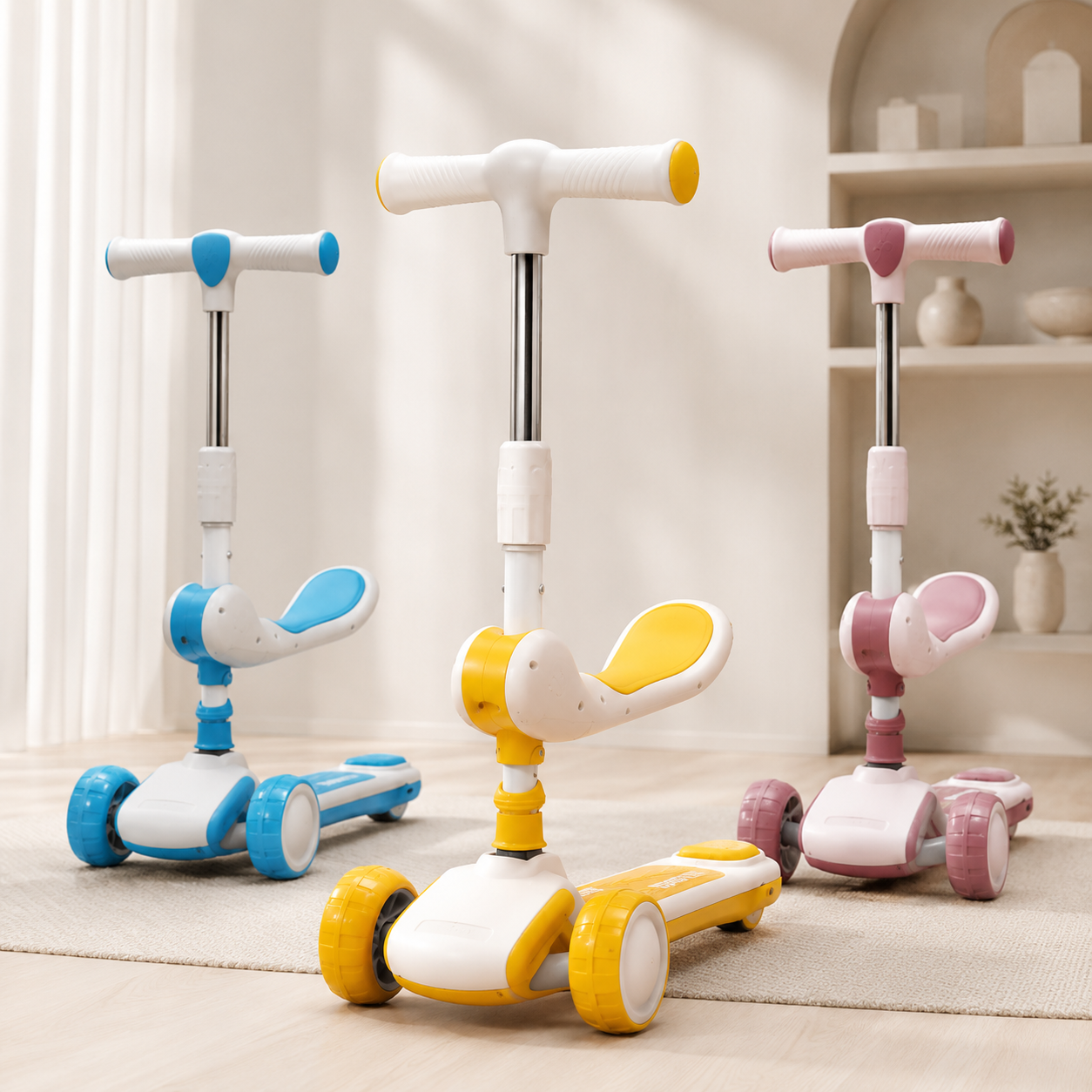 2 in 1 Kids Scooty Ride-On Toy