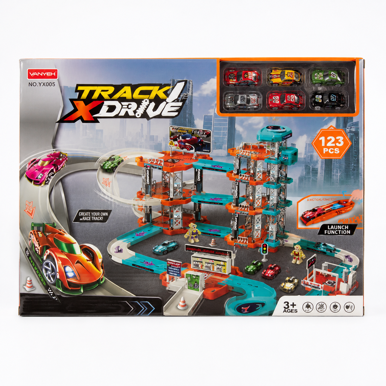 Car Track Set for Kids – Racing Track Toy