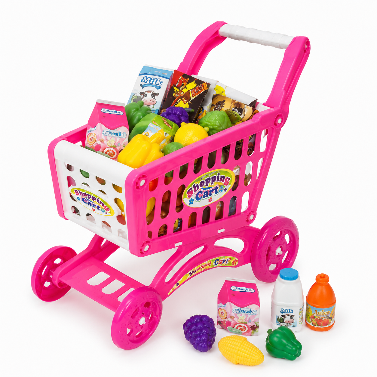 Kids Shopping Cart Toy – Pretend Grocery Play