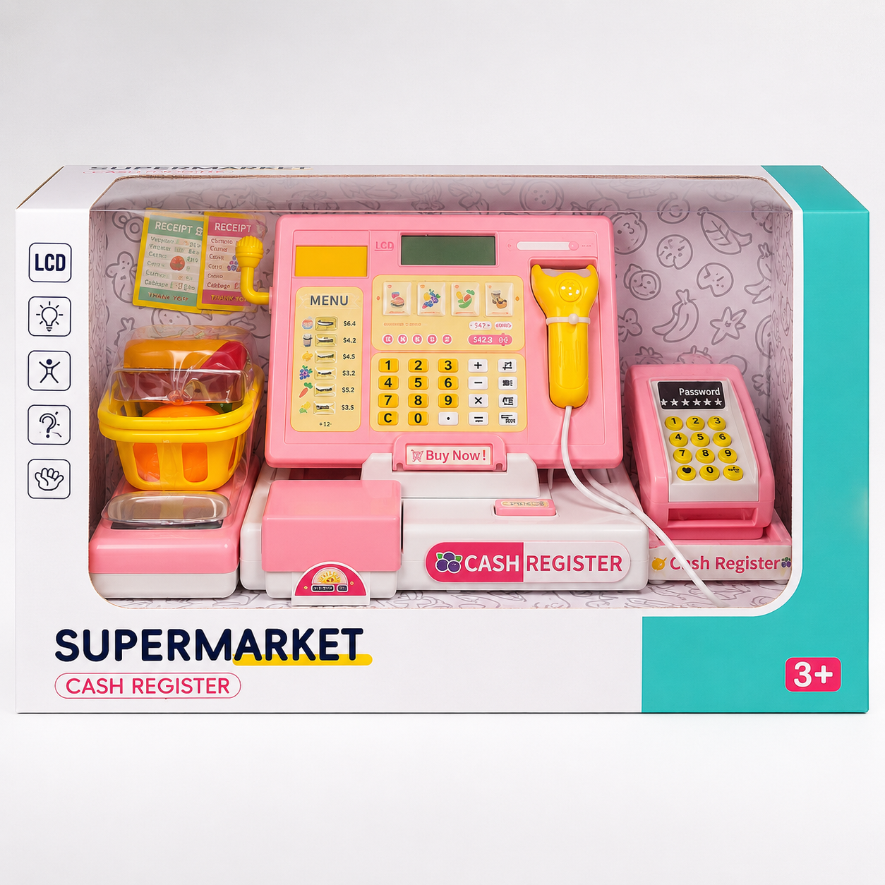 Cash Counter Shopping Playset for Kids