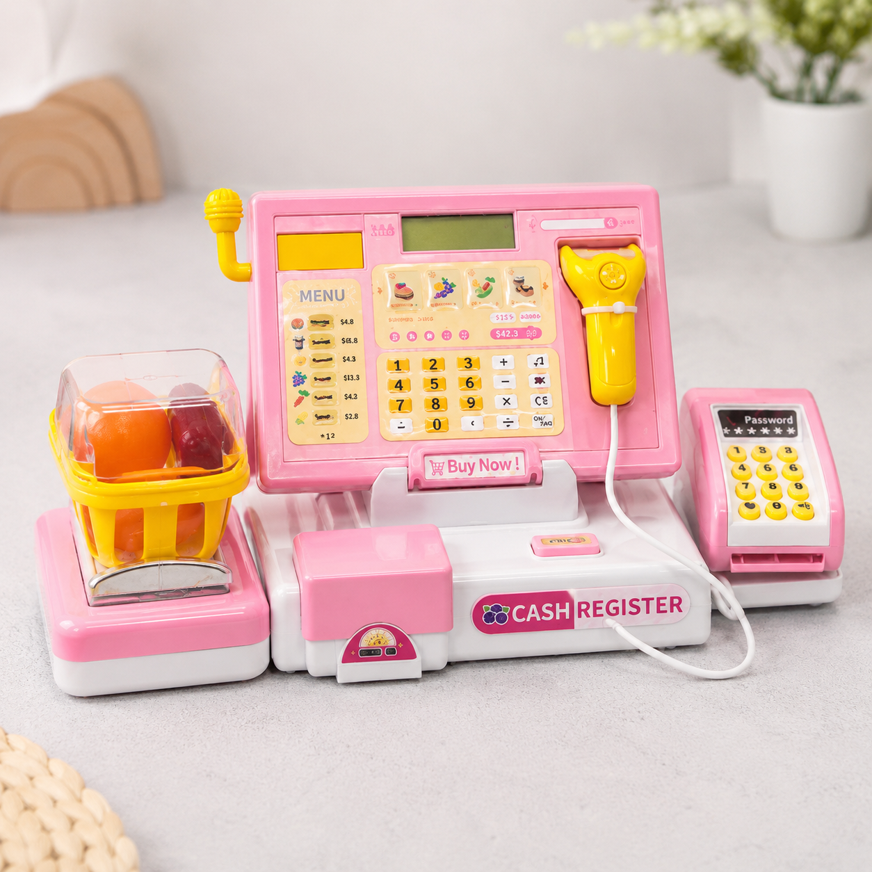 Cash Counter Shopping Playset for Kids