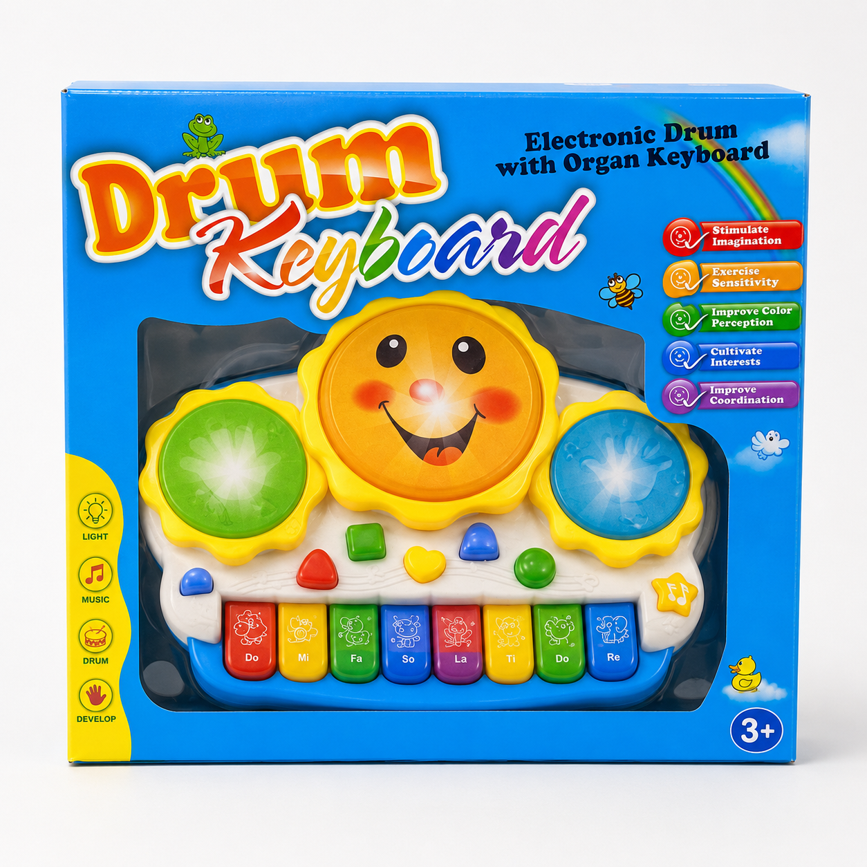 Kids Drum Musical Toy – Percussion Play Set