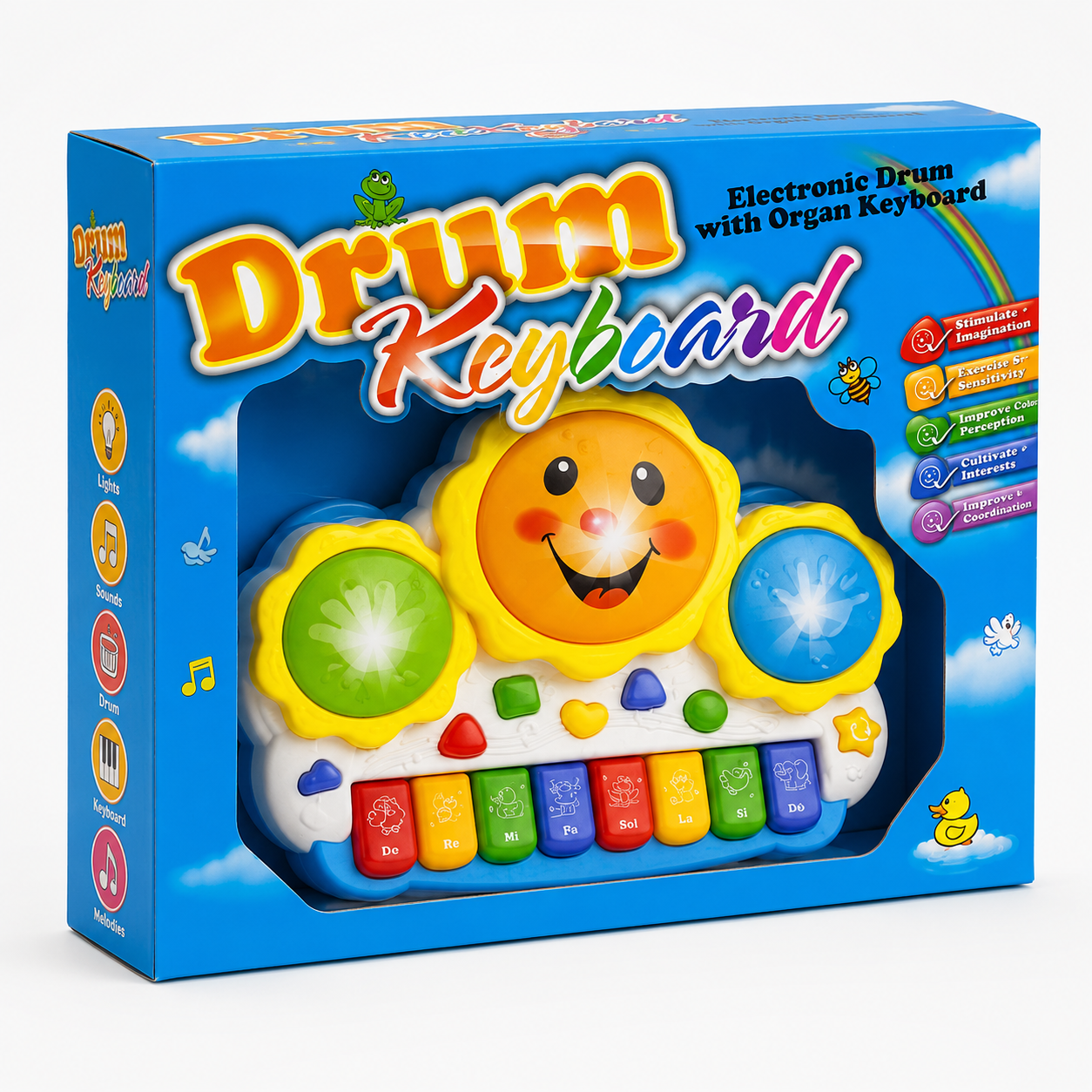 Kids Drum Musical Toy – Percussion Play Set