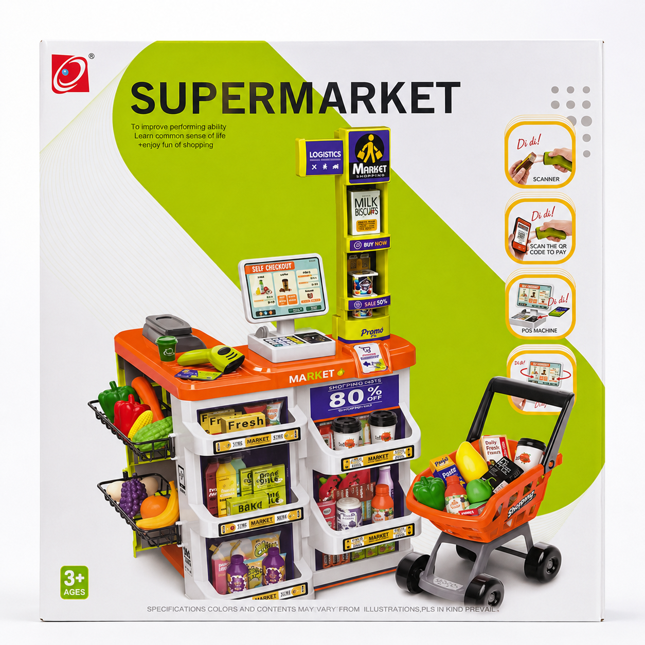 Shopping Mart Pretend Play Set for Kids