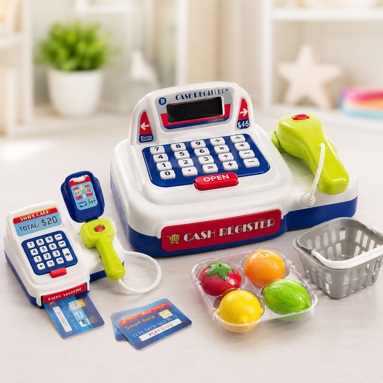 Cash Counter Pretend Play Set for Kids