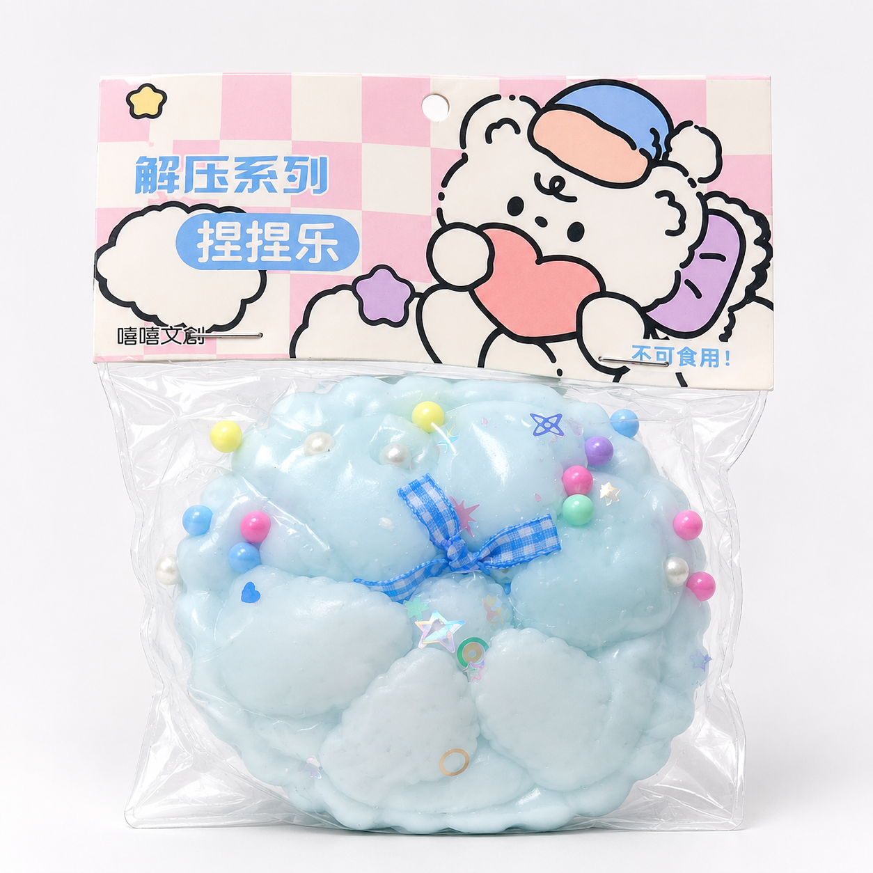FTY-SQ-004 Cloud Bear Charm Squishy Toy