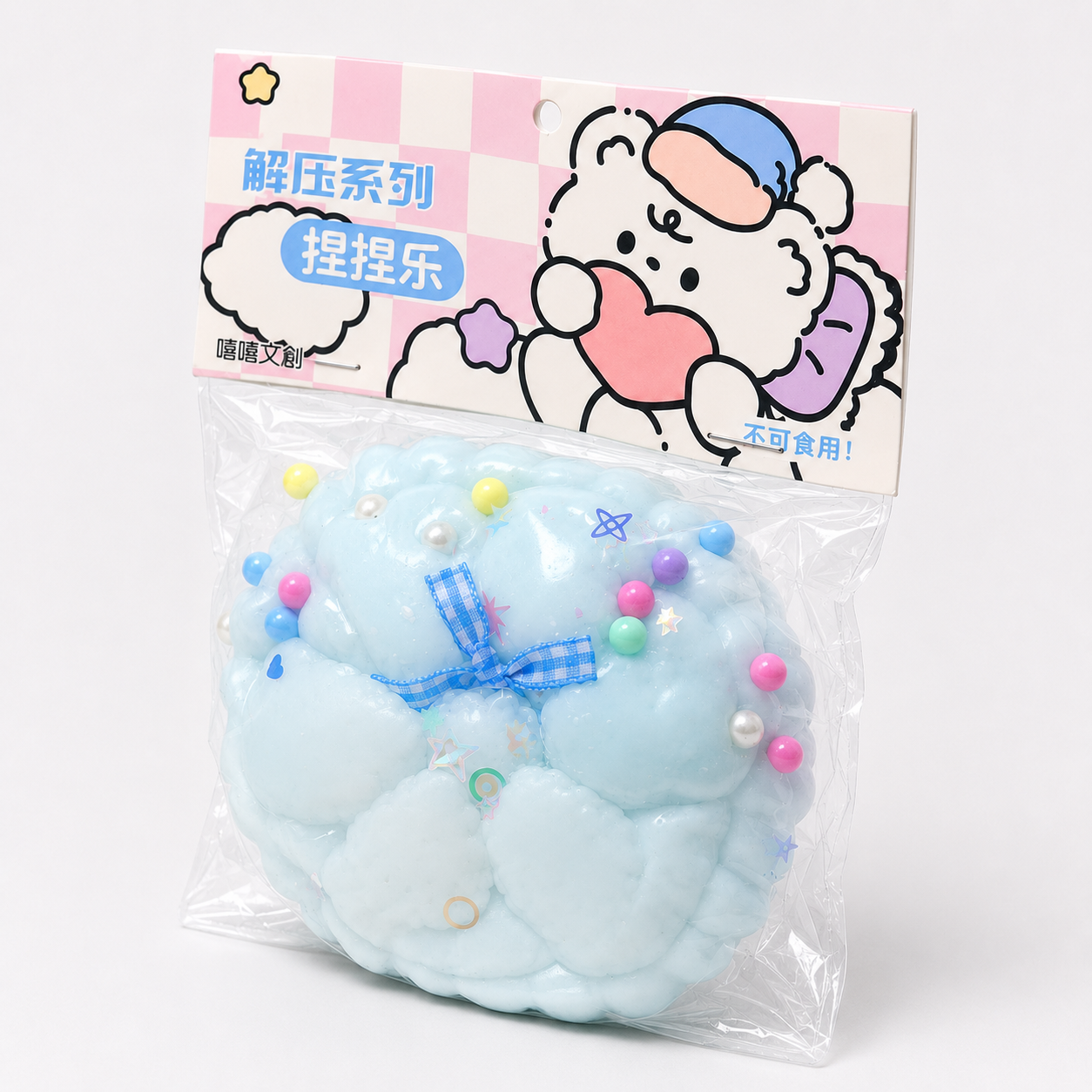 FTY-SQ-004 Cloud Bear Charm Squishy Toy