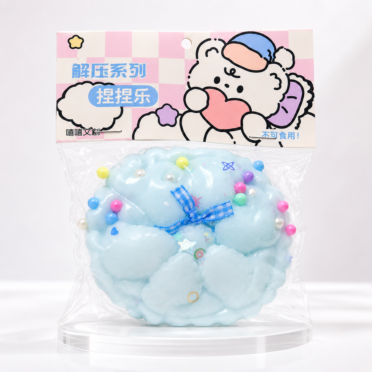 FTY-SQ-004 Cloud Bear Charm Squishy Toy