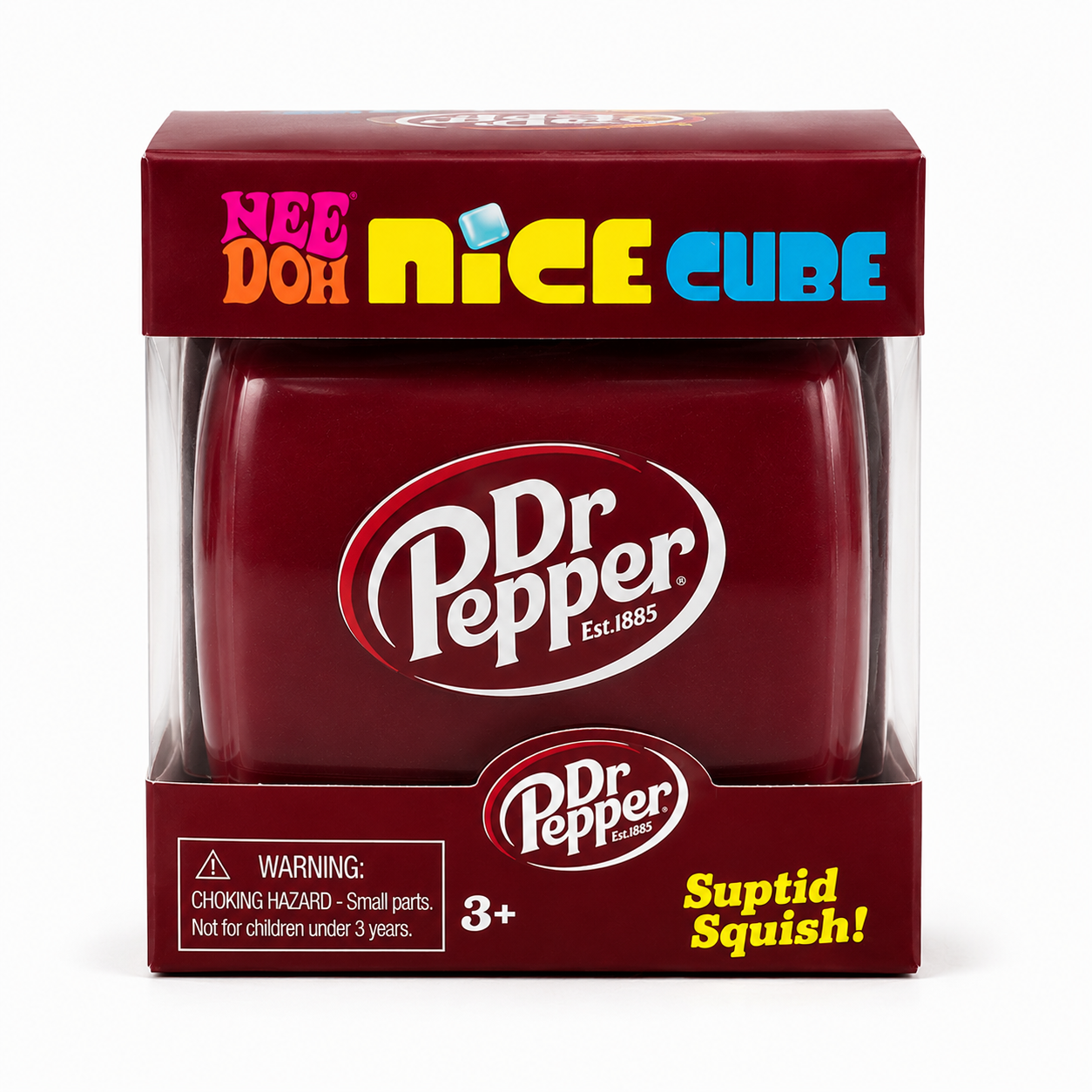 Nee Doh Nice Cube Squishy Toy – Soft Drink Style Squishy Cube for Kids