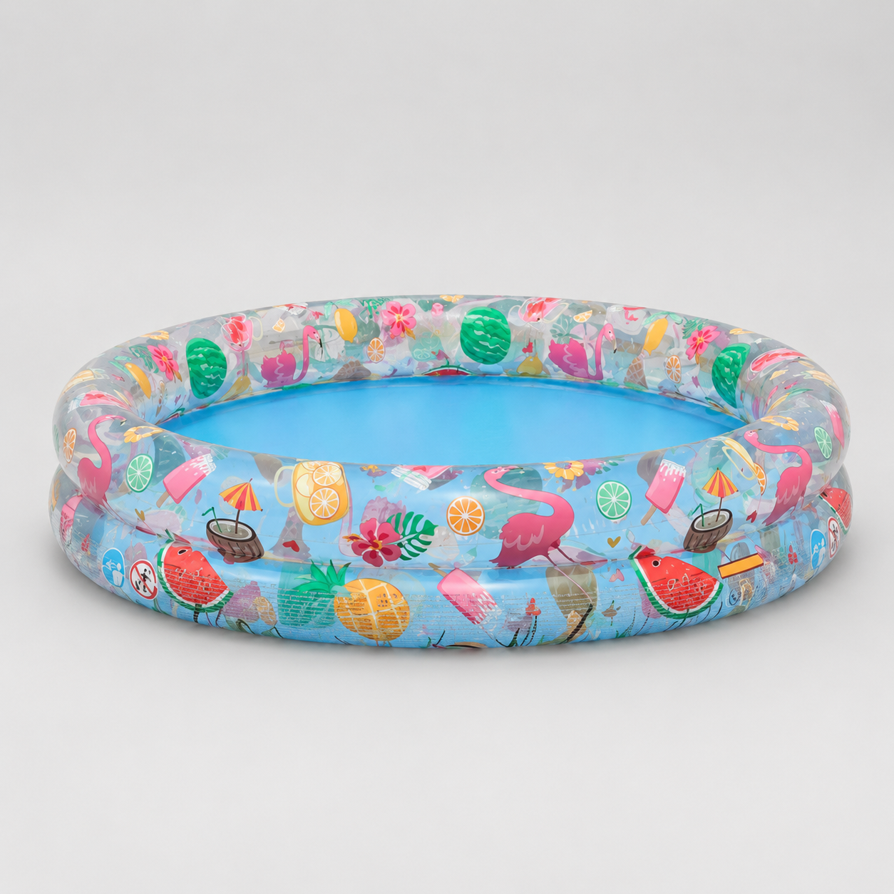 48×10in Fruity Kids Inflatable Pool in Bag – Round Summer Water Pool