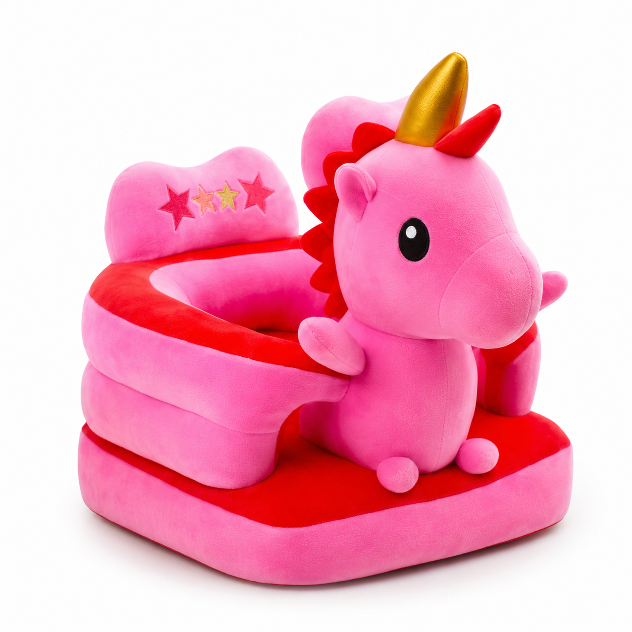 Pink Unicorn Baby Seater – Soft Plush 360° Support-Style Chair