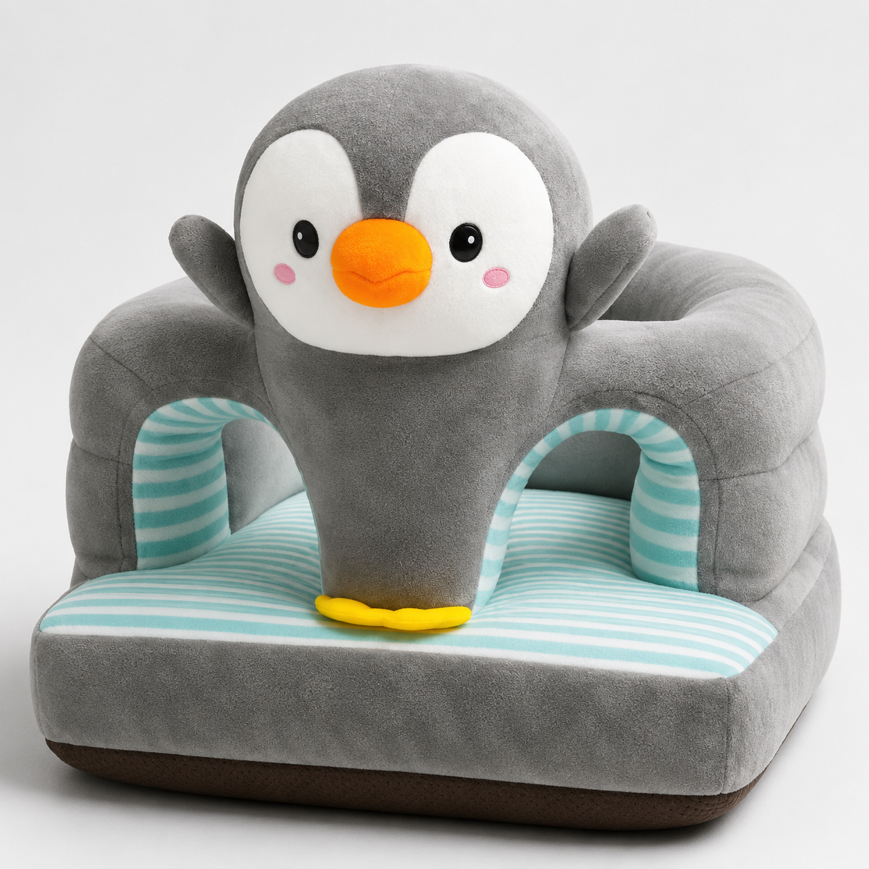 Penguin Baby Seater – Soft Plush 360° Support-Style Chair
