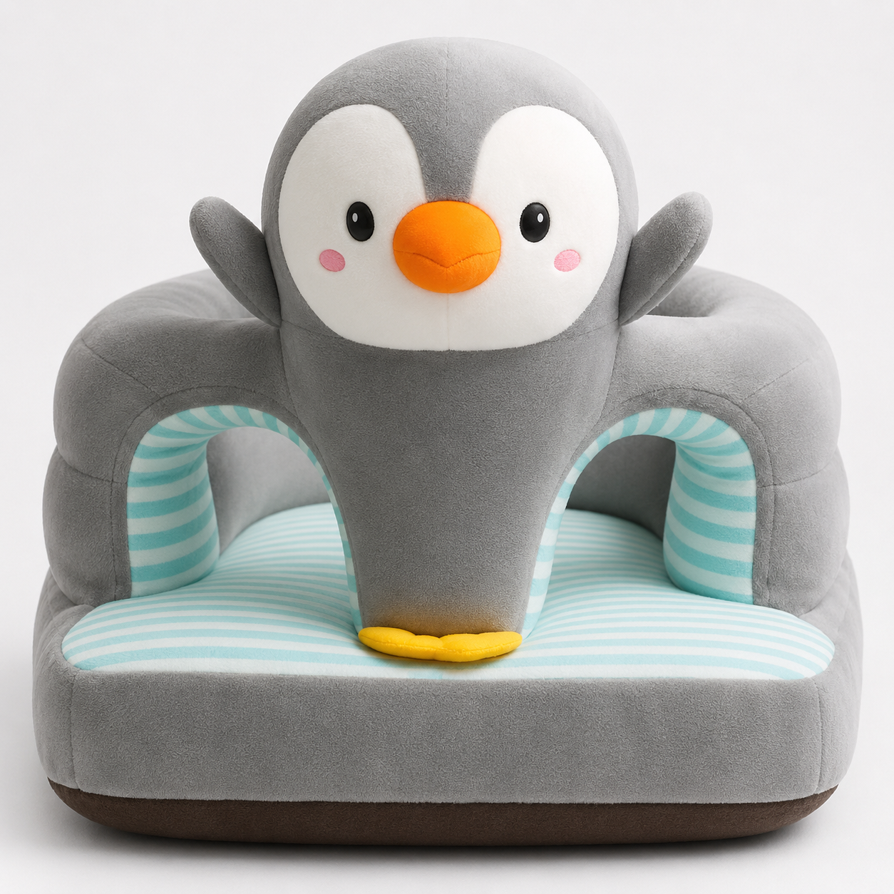 Penguin Baby Seater – Soft Plush 360° Support-Style Chair