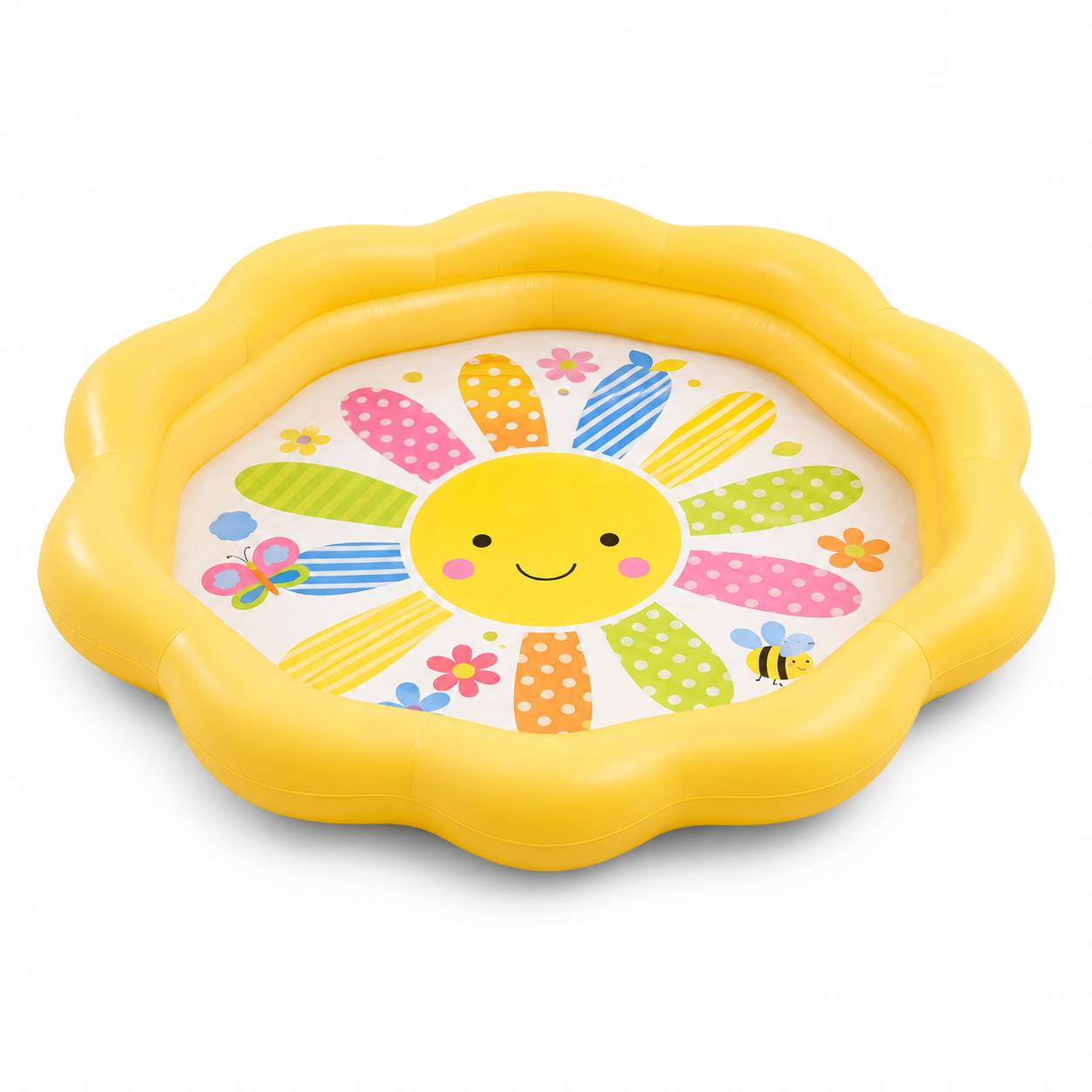 Intex Sunny Rays Spray Pool – Kids Inflatable Splash Pool with Water Spray