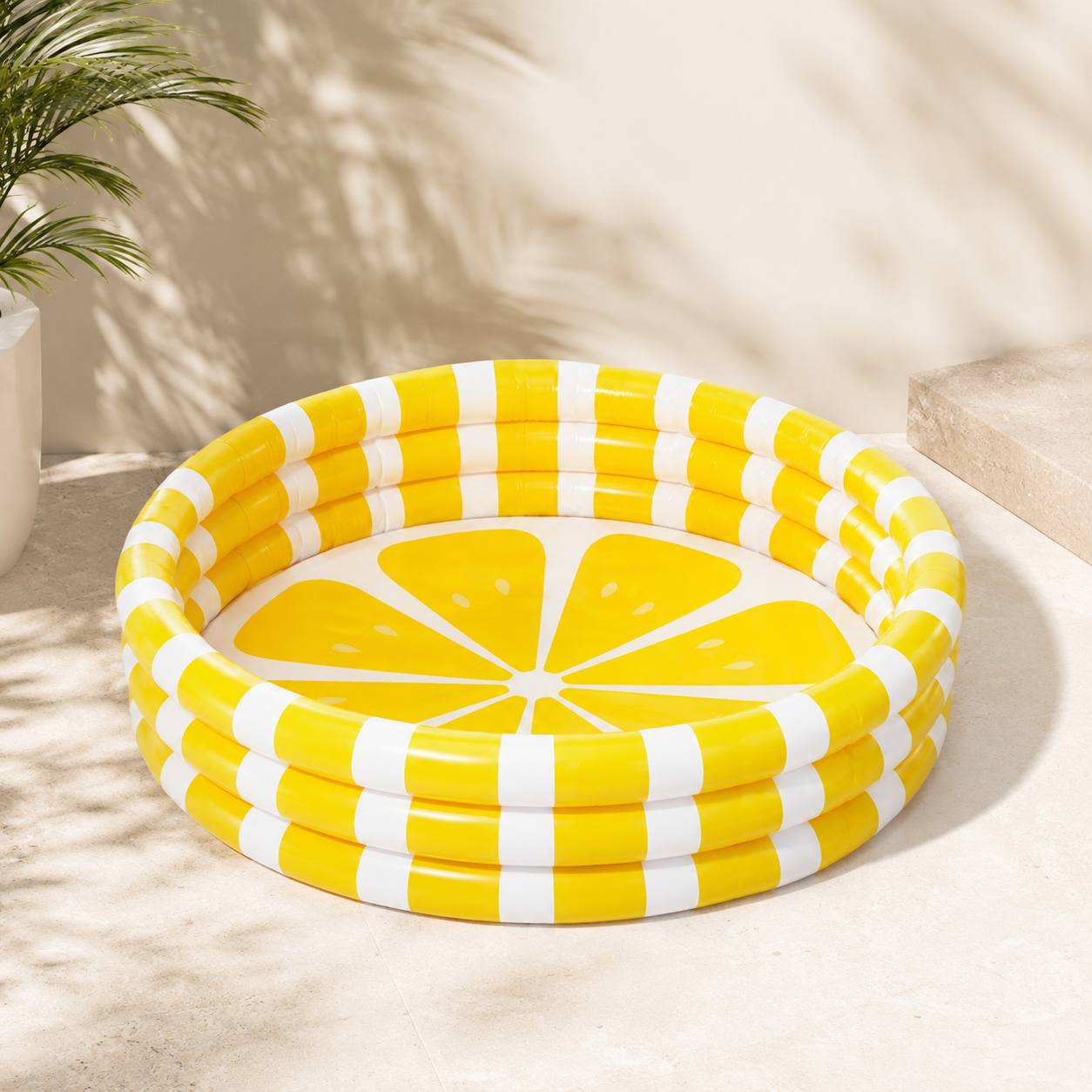 Intex Zesty Lemon Pool 58×12in – Round Kids Inflatable Swimming Pool