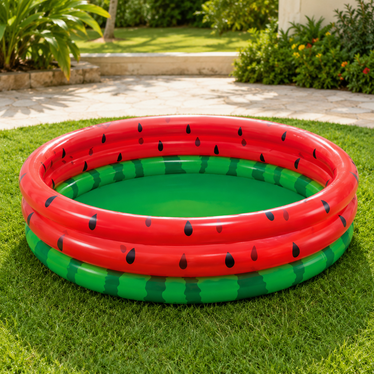 Intex Watermelon Inflatable Pool 66×15in – Round Kids Swimming Pool