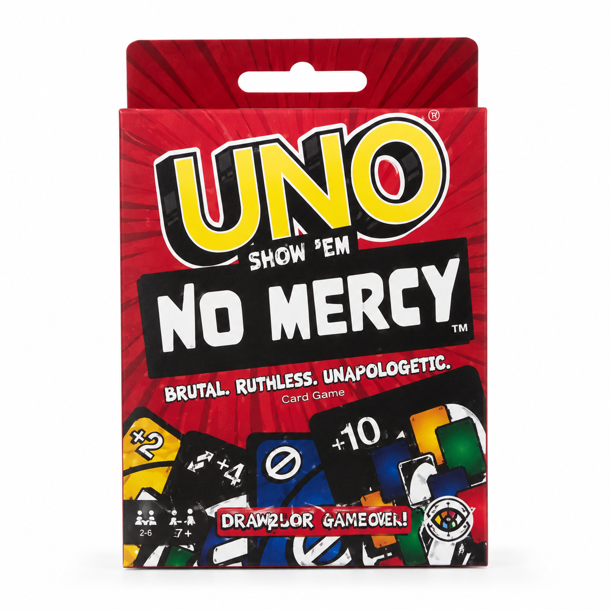 UNO No Mercy Card Game – Family Fun Card Game for Kids & Adults
