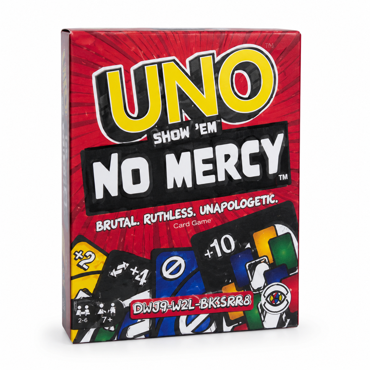 UNO No Mercy Card Game – Family Fun Card Game for Kids & Adults