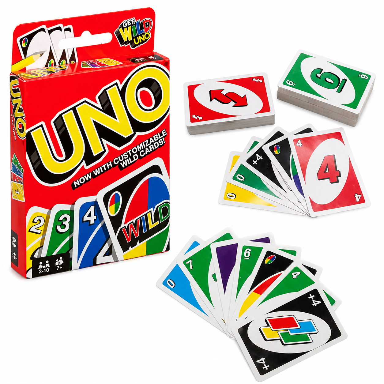 UNO Wild Customizable Card Game – Family Fun Card Game for Kids & Adults