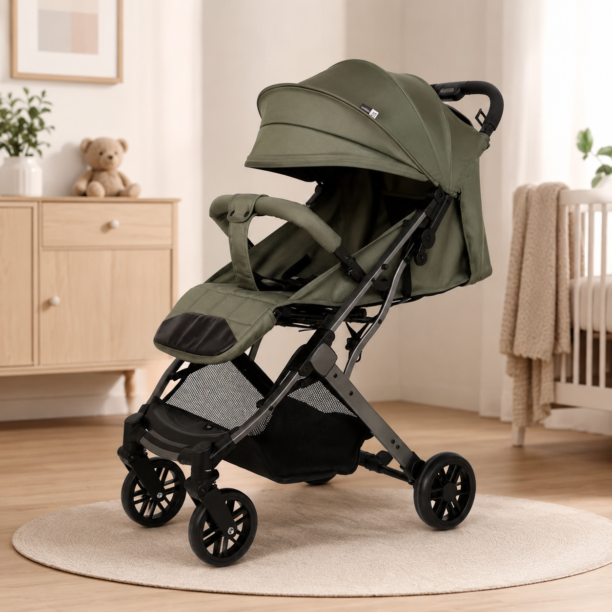 Kidilo K8 Pro Baby Stroller – Foldable Lightweight Pram with Canopy