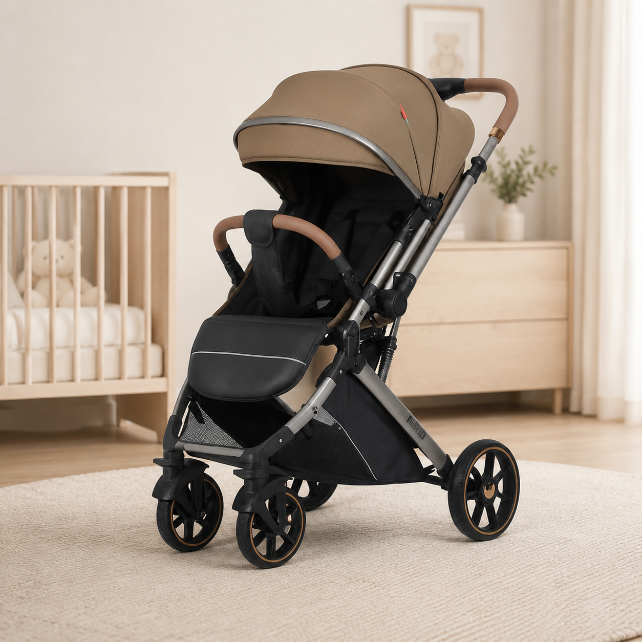 Kidilo 6600 Baby Stroller – Foldable Portable Pram with Canopy