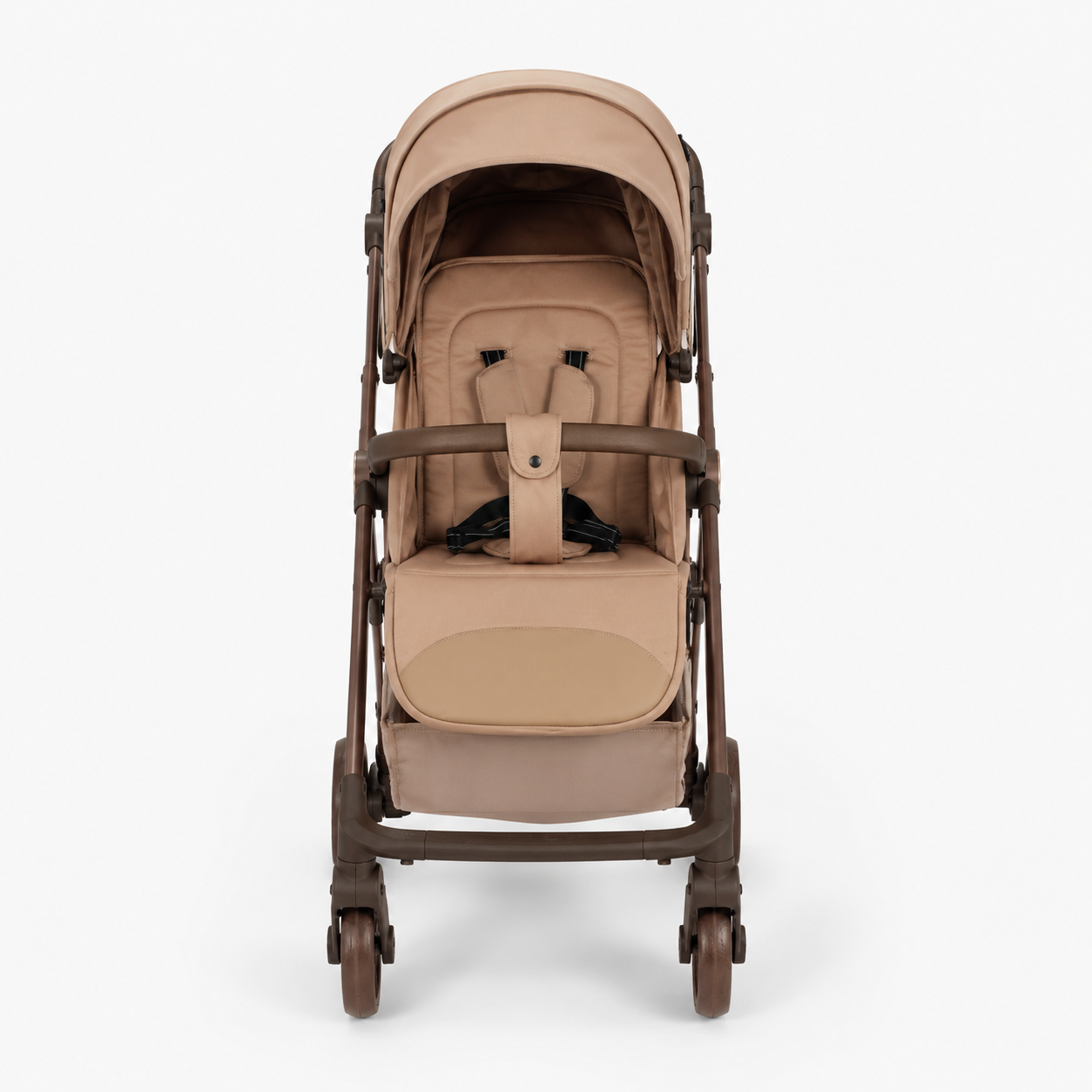 Kidilo C6 Coffee Baby Stroller – Foldable Portable Pram with Canopy