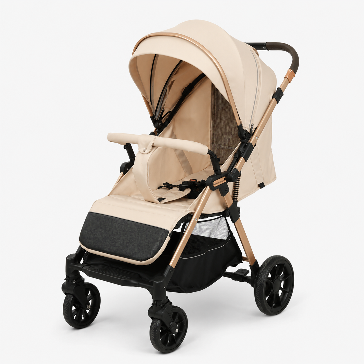 Kidilo D3 Baby Stroller – Foldable Portable Pram with Canopy