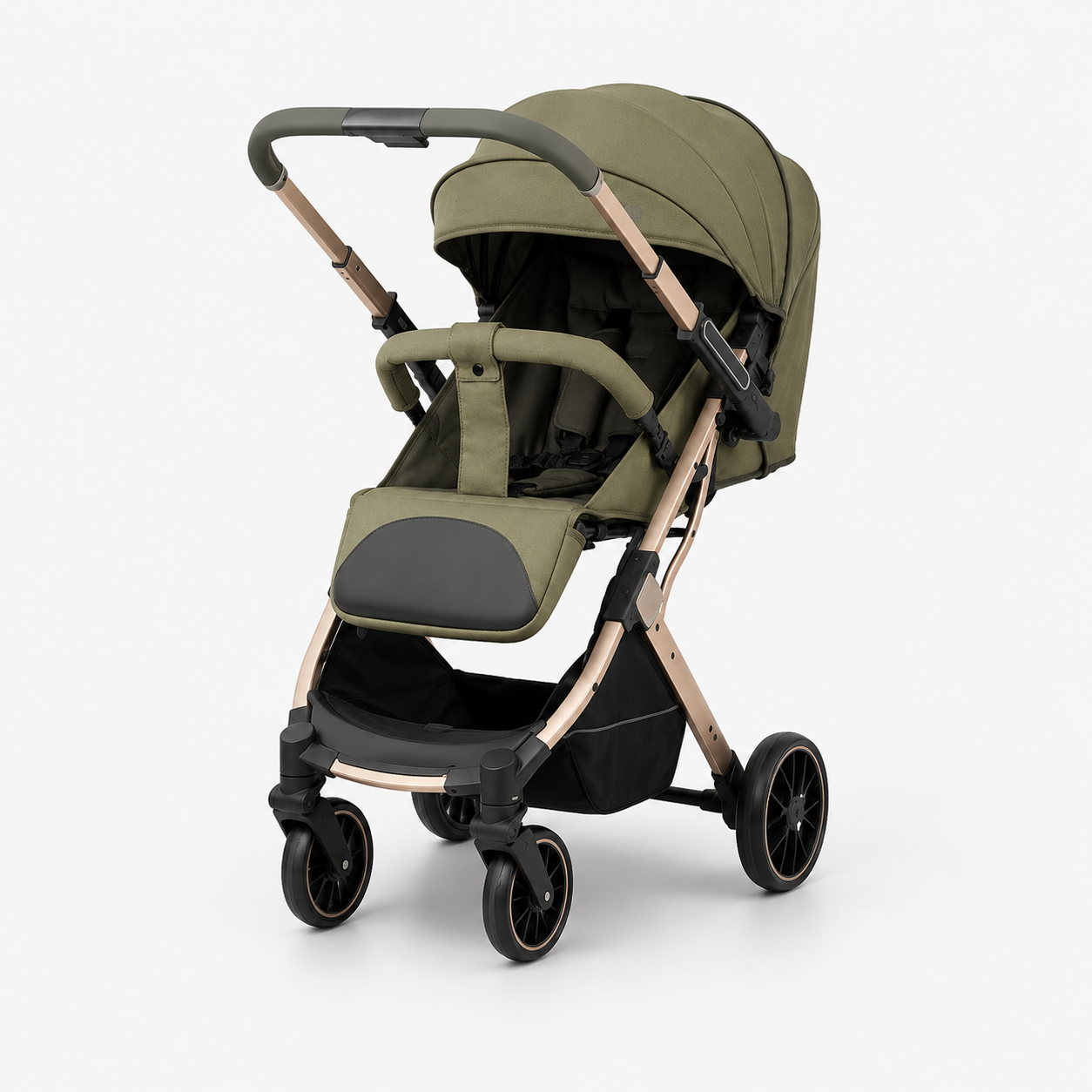 Kidilo D8 Baby Stroller – Foldable Portable Pram with Canopy