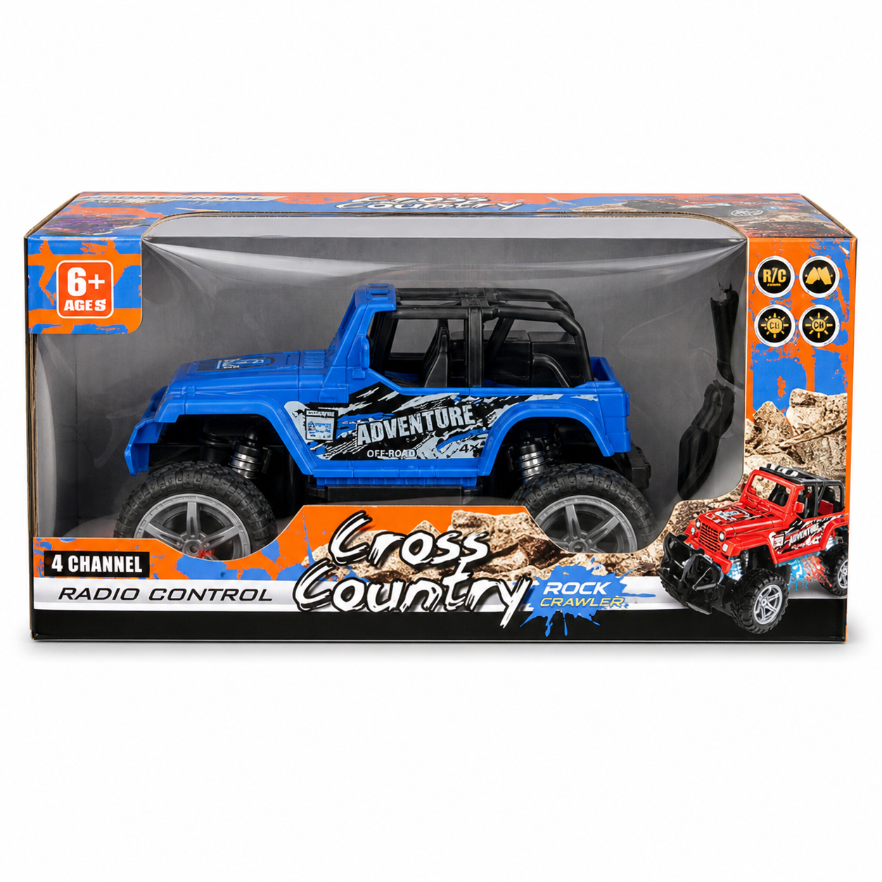 Cross Country RC Off-Road Vehicle – 4-Channel Remote Control Car, Ages 6+