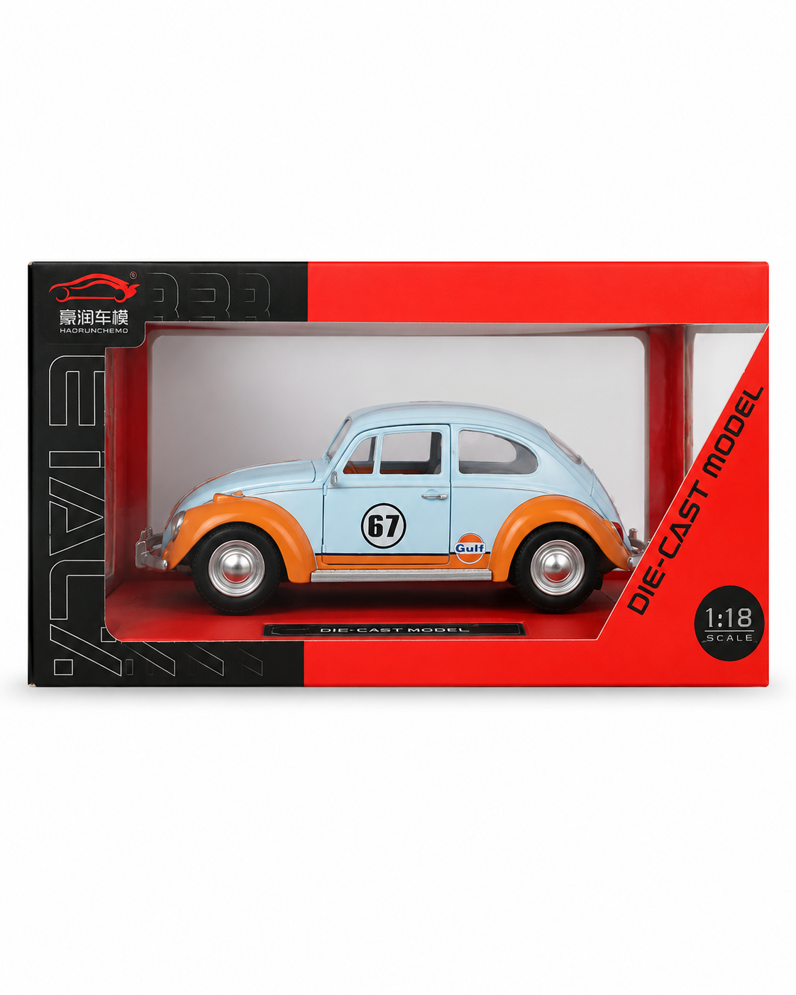 Die-Cast Classic Beetle Style Model Car – 1:18 Scale Toy Car