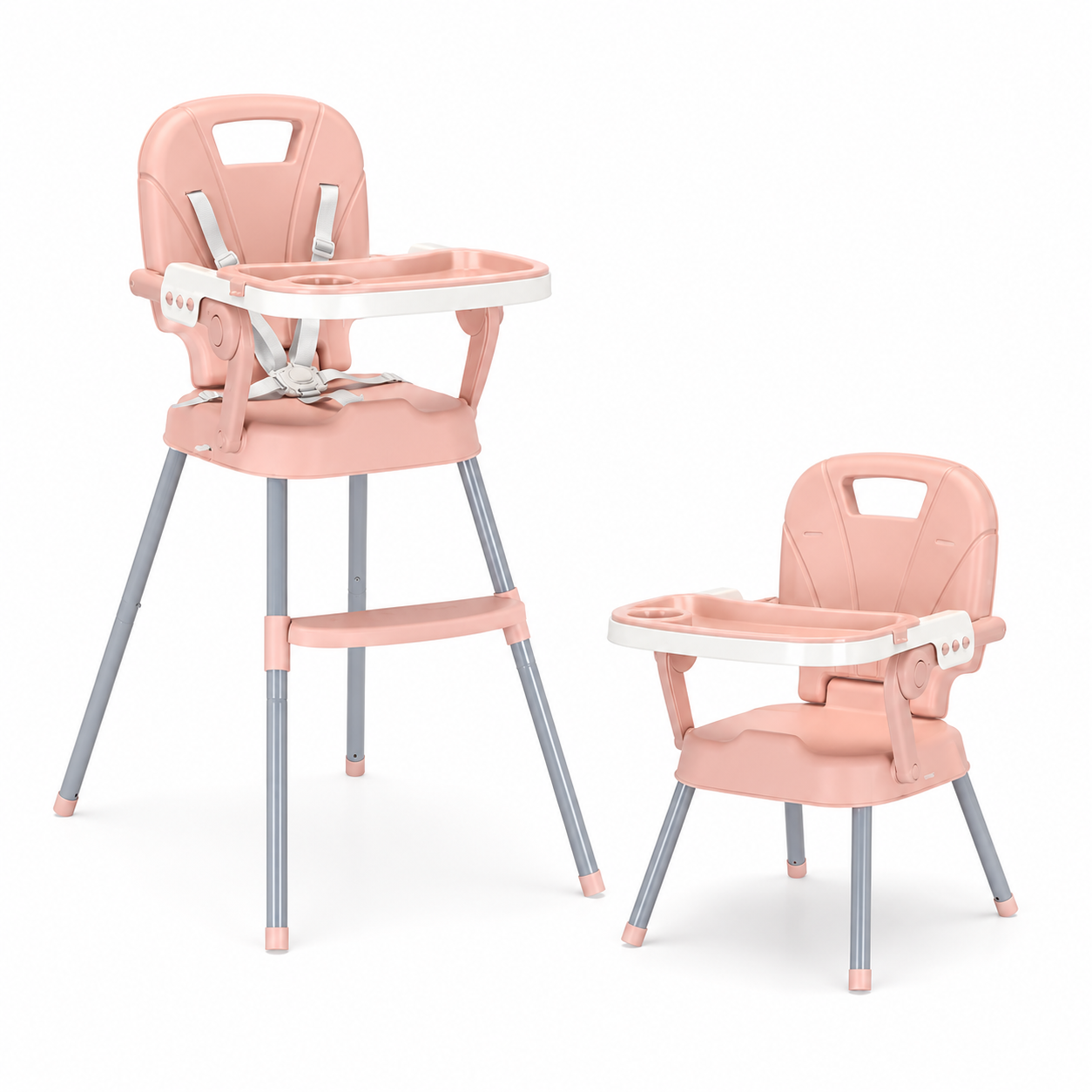 Baby High Chair with Feeding Tray and Support Seat