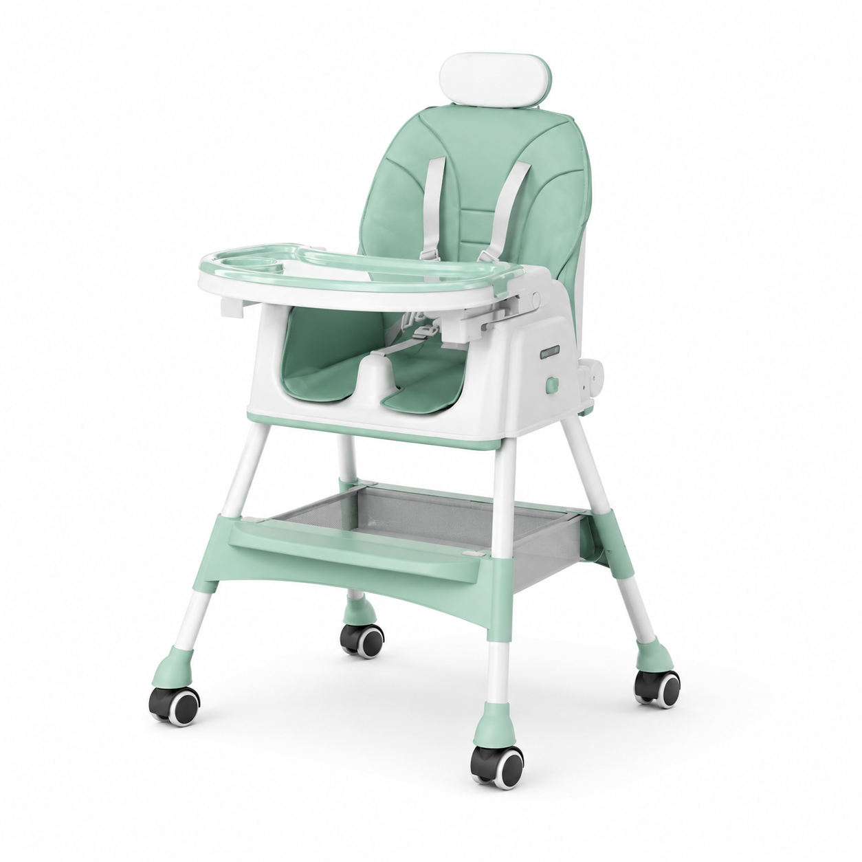Convertible Baby High Chair with Adjustable Feeding Tray