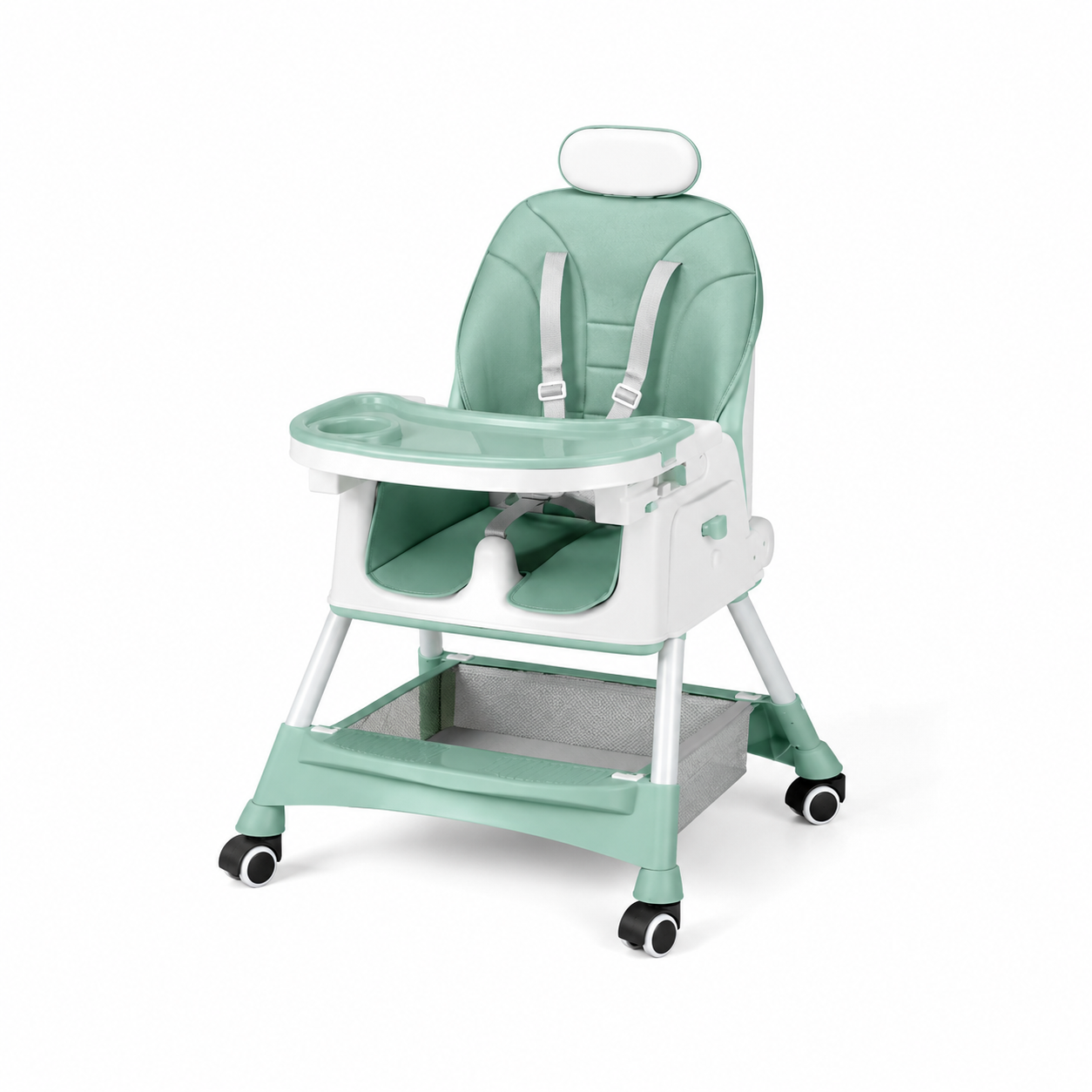 Convertible Baby High Chair with Adjustable Feeding Tray