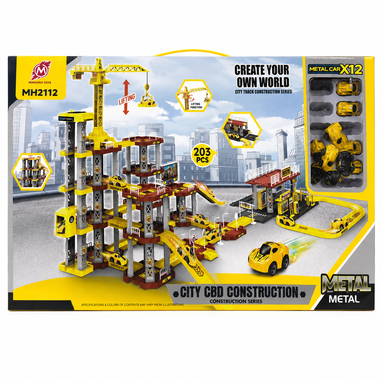 Car Truck Set for Kids – Mini Vehicle Play Set with Transport Truck