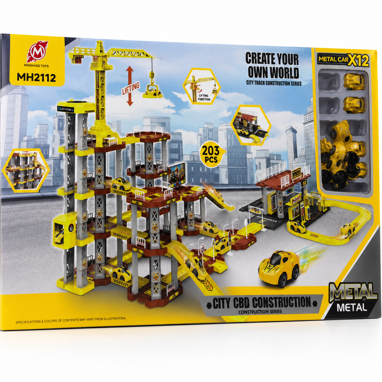 Car Truck Set for Kids – Mini Vehicle Play Set with Transport Truck