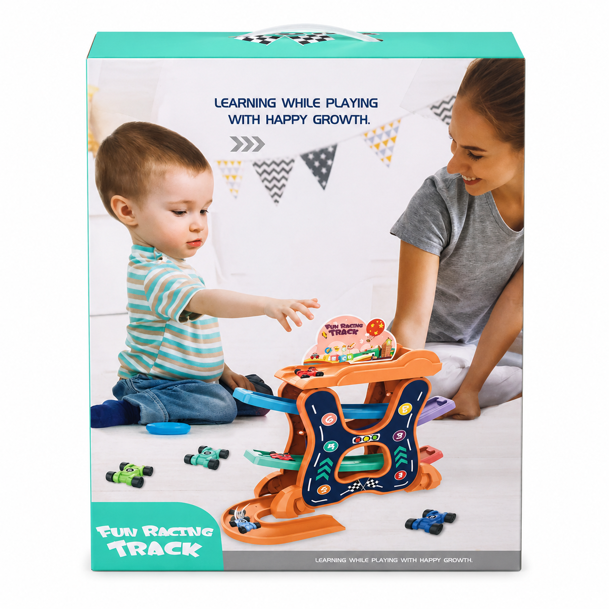 Kids Car Track Adventure Play Set with Vehicles
