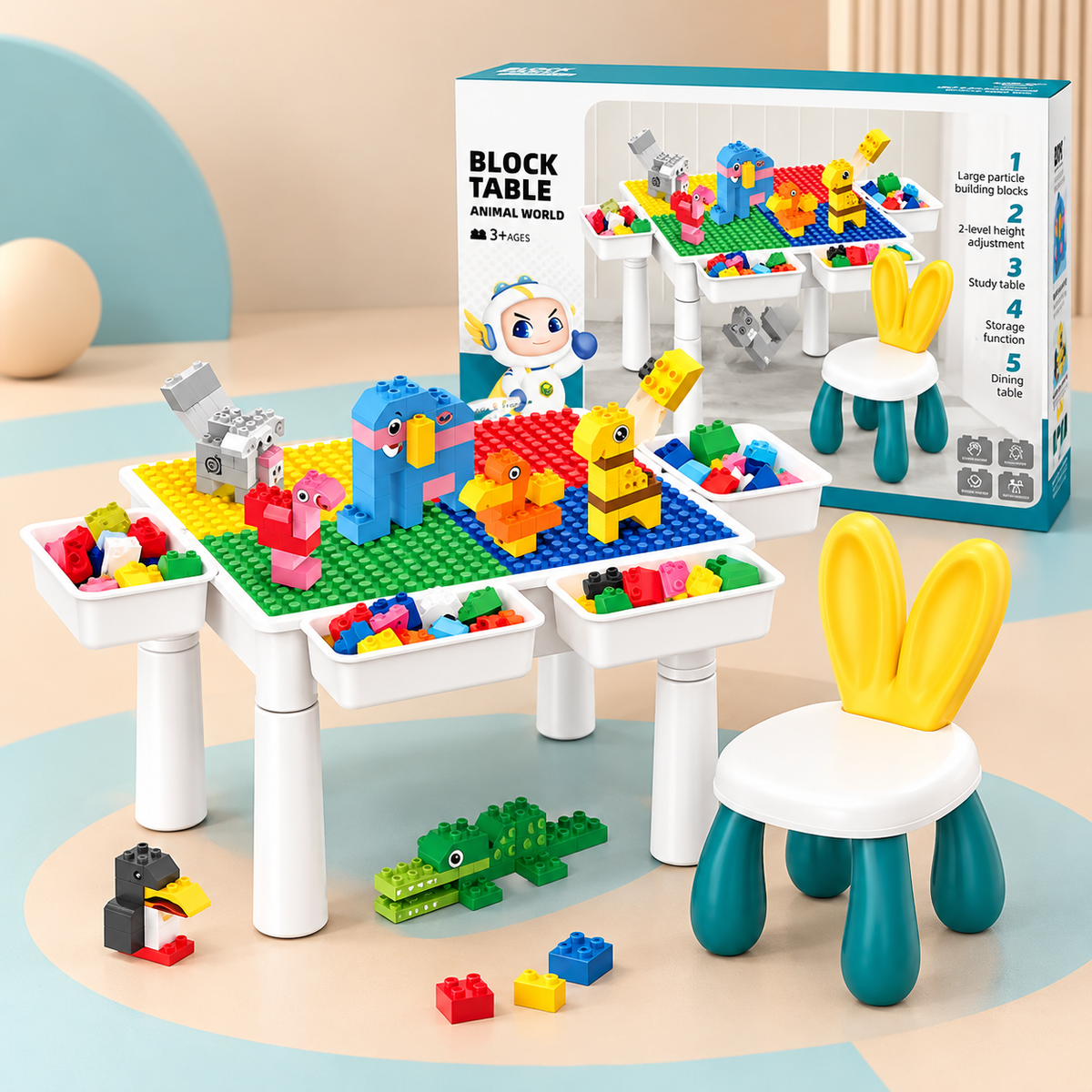 Building Blocks Activity Table with Storage