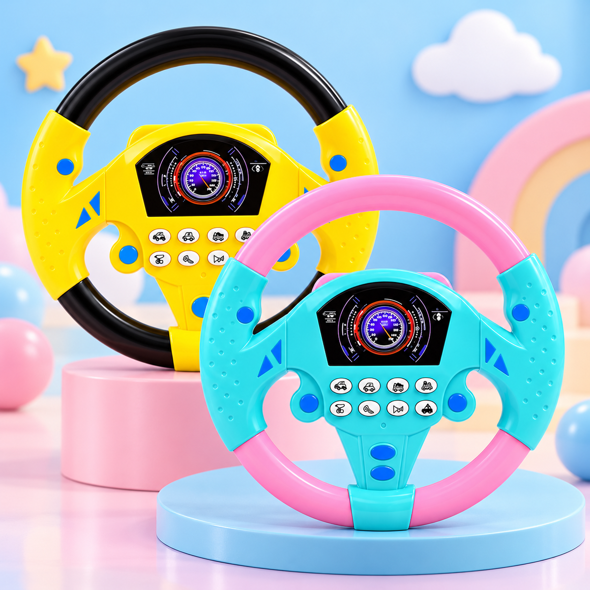 Musical Steering Wheel Toy