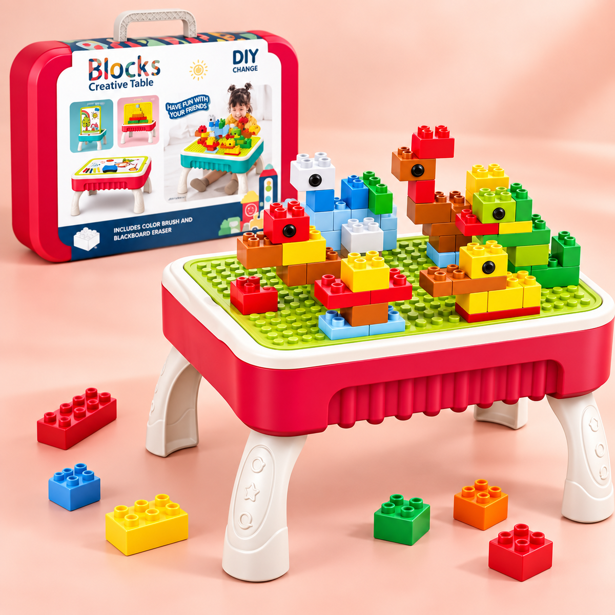 50-Piece Creative Building Blocks Table