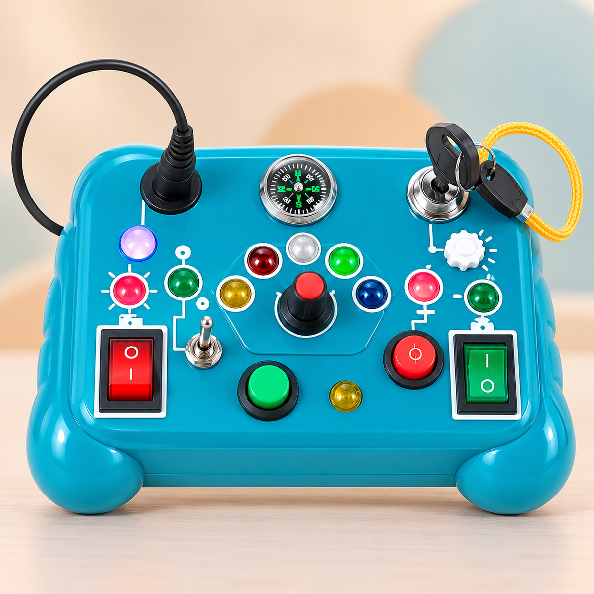 Montessori-Style Sensory Busy Board