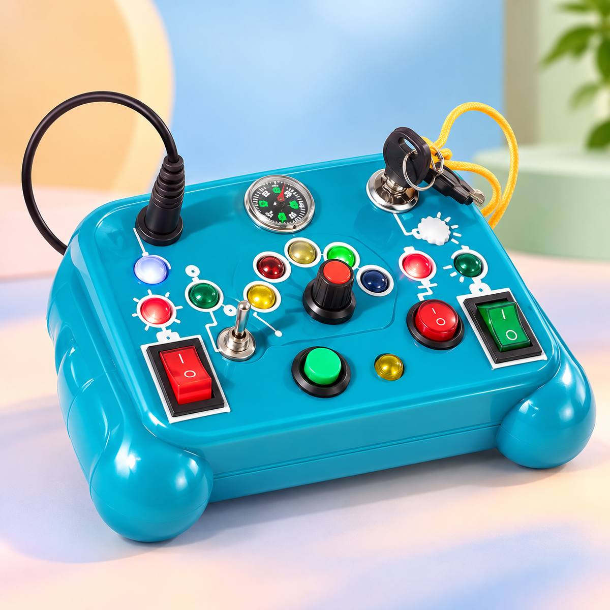 Montessori-Style Sensory Busy Board