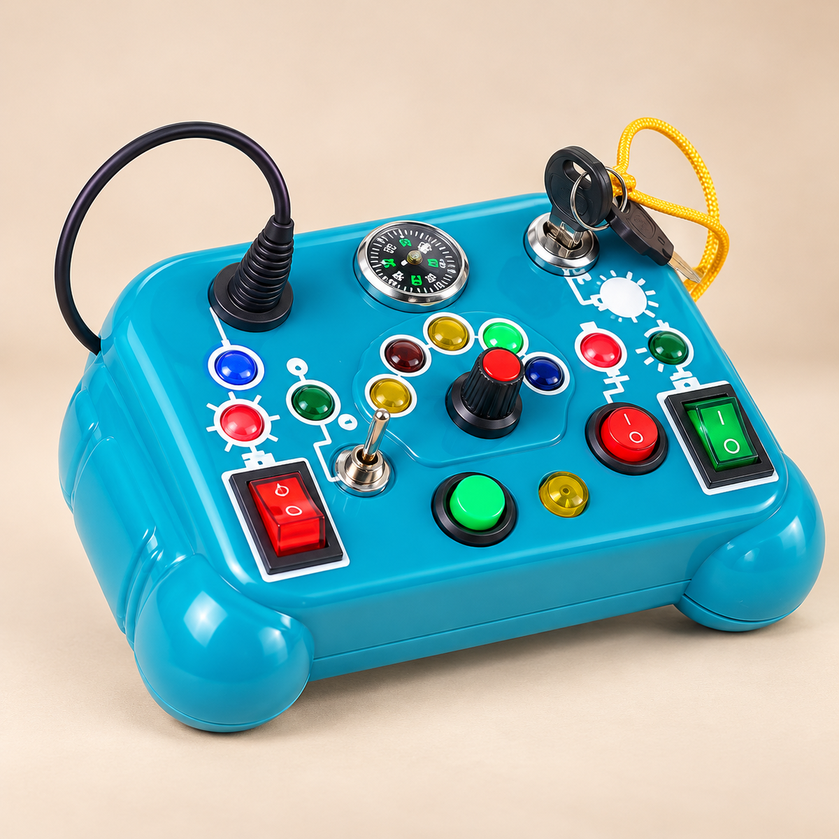 Montessori-Style Sensory Busy Board